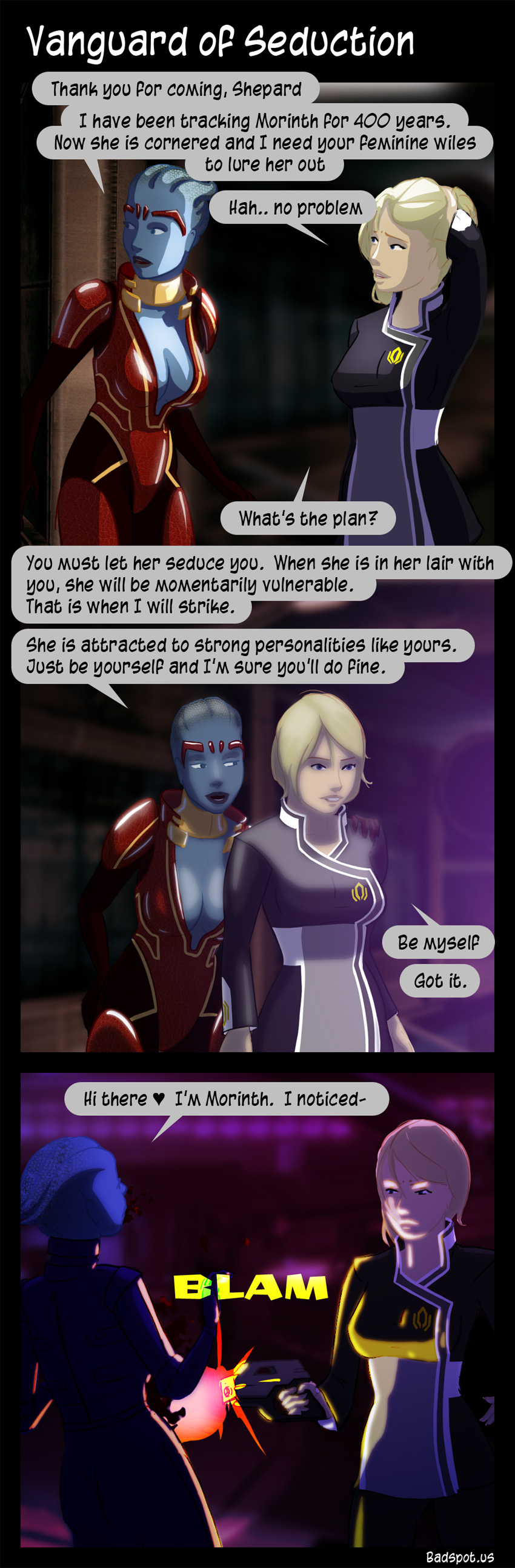 Mass Effect Comic Vanguard of Seduction