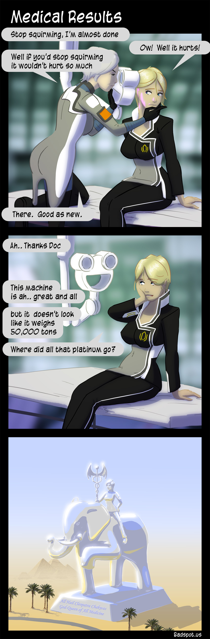 Mass Effect Comic Medical Results