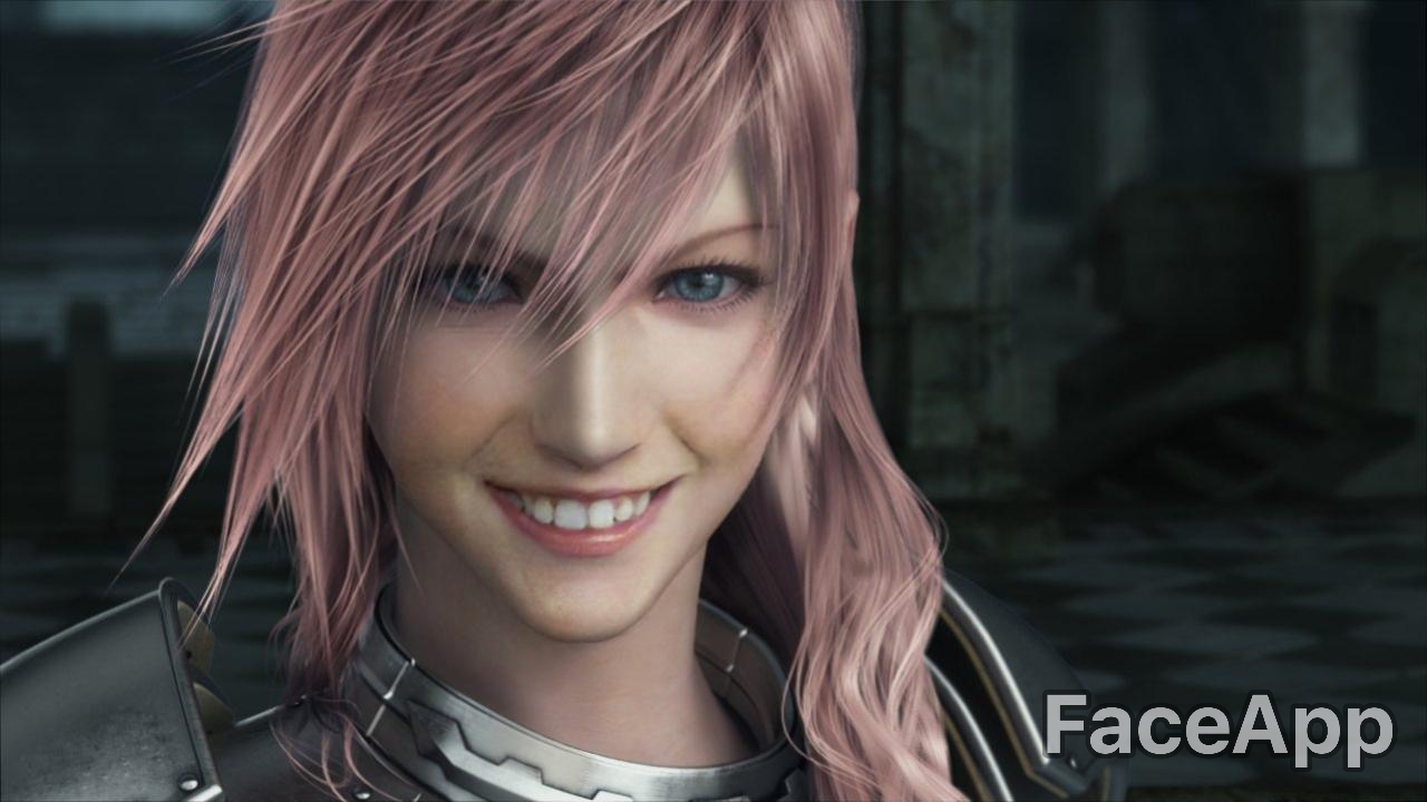 faceapp Final Fantasy Lightning