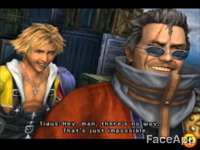 faceapp Final Fantasy X 2