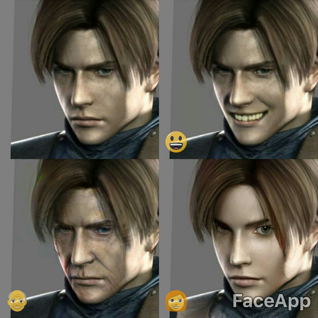 faceapp Resident Evil Leon 2