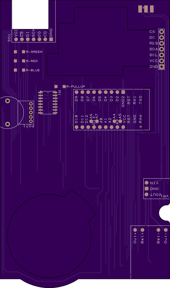 OSHPark Bottom View