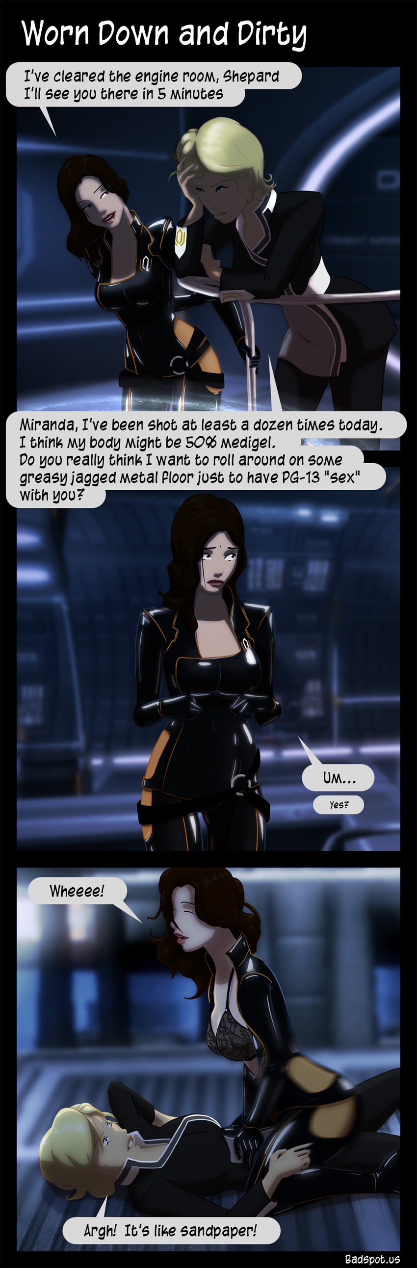 Mass Effect Porn Comic - Mass Effect Comic Worn Down and Dirty