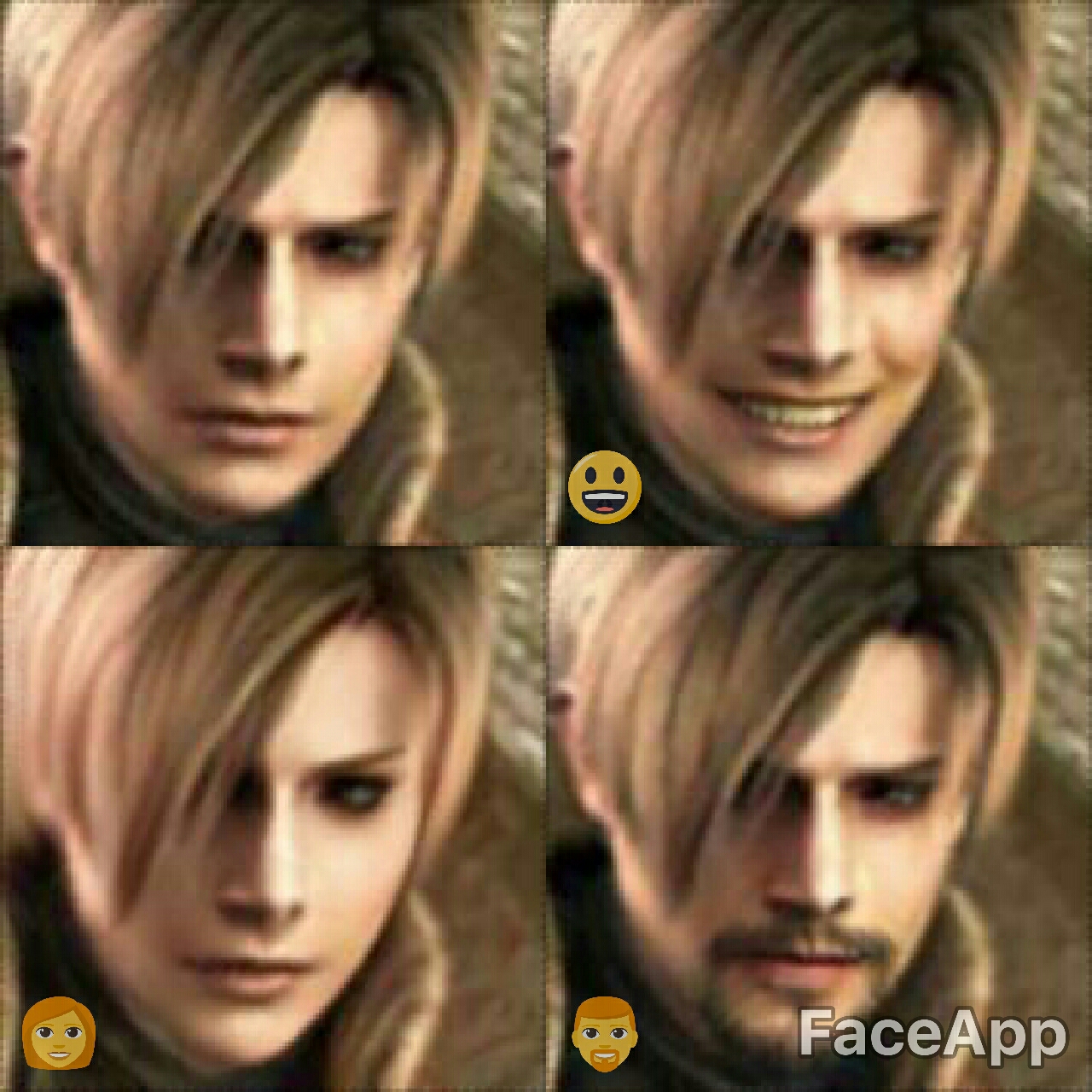 faceapp Resident Evil Leon